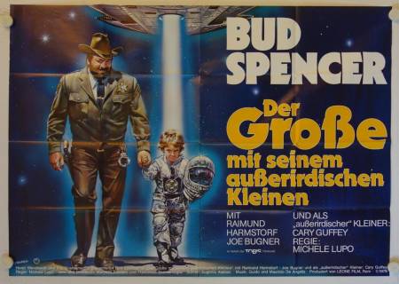 Der Grosse mit seinem ausserirdischen Kleinen originales deutsches A0-Filmplakat